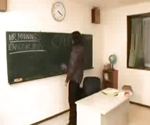 Xaponés schoolteen e o seu profesor